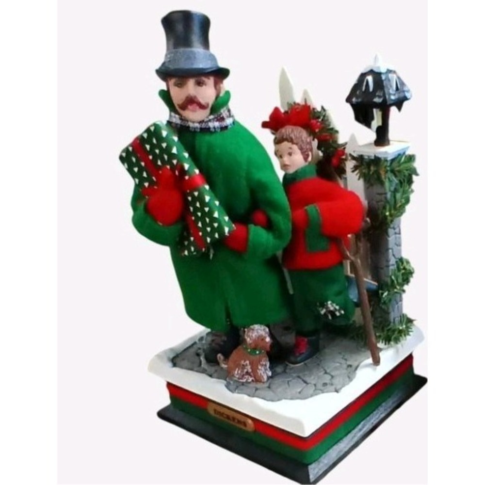 Vintage Holiday Creations Dickens  Carolers Scene 1993 Music & Light Works